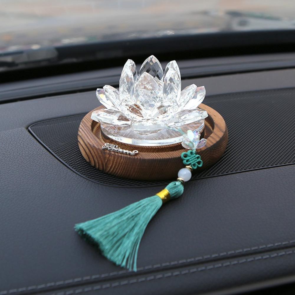 Good Luck Car Center Console Ornament Chinese Style Crystal Lotus Decoration Car Interior зелений
Good Luck Car Center Console Ornament Chinese Style Crystal Lotus Decoration Car Interior зелений
