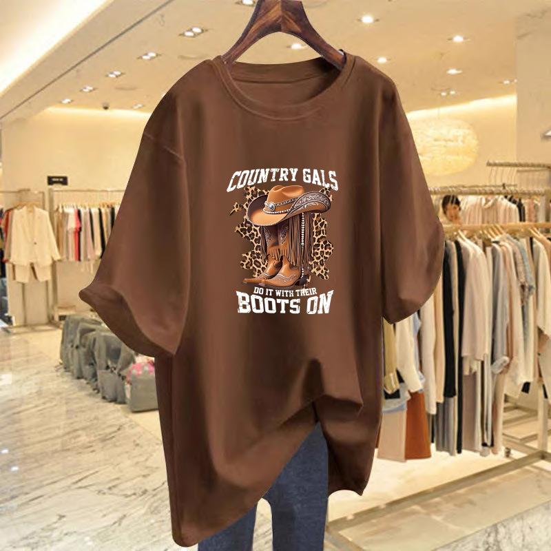 Pure cotton new letter printing large version short-sleeved t-shirt women s summer loose top XXXL
Pure cotton new letter printing large version short-sleeved t-shirt women s summer loose top XXXL