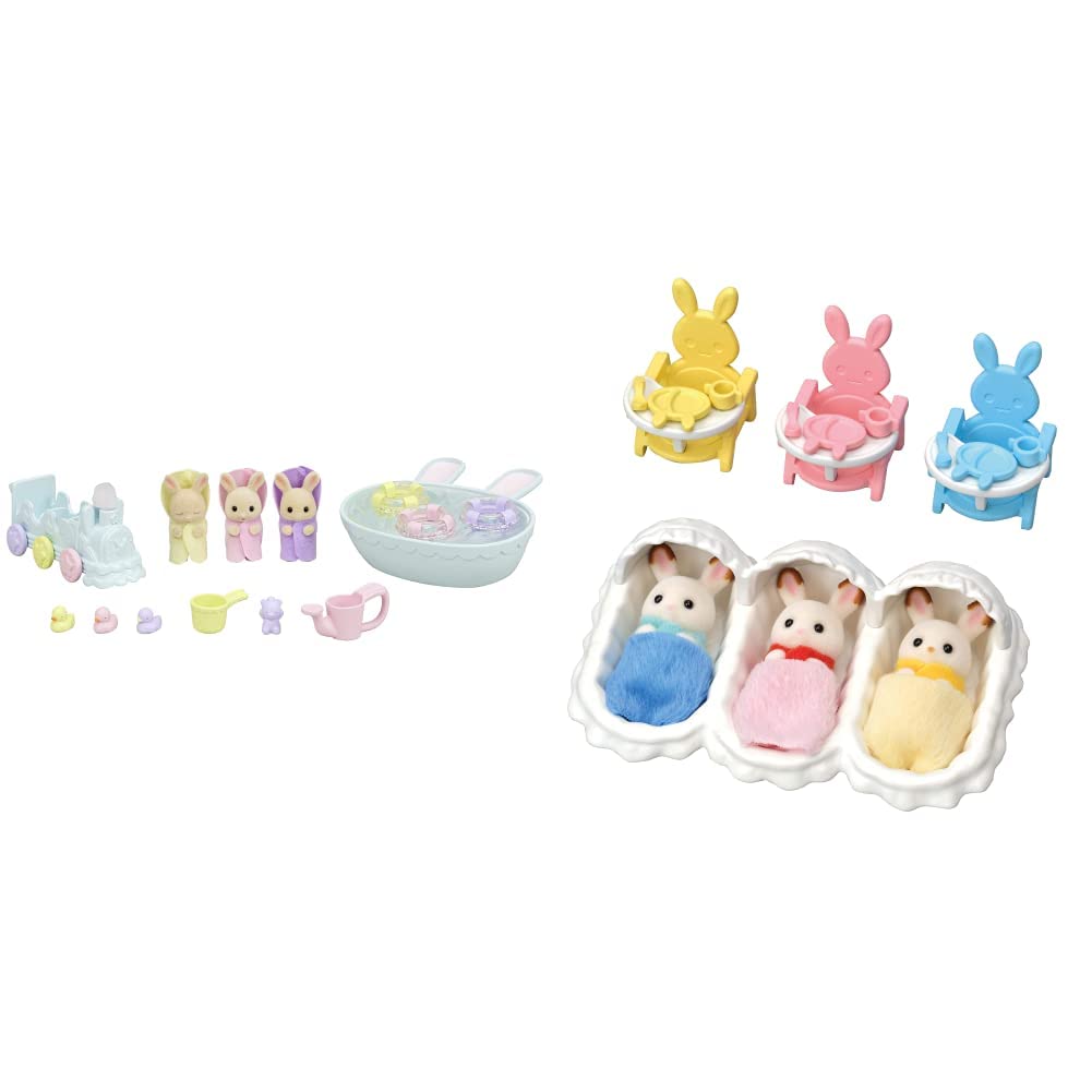 Sylvanian Families Milk Rabbit Triplet Favorite Bath Set + Chocolate Care
Sylvanian Families Milk Rabbit Triplet Favorite Bath Set + Chocolate Care