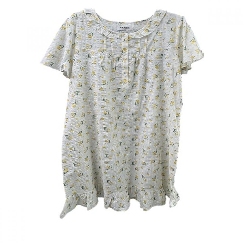 Venus Floral Print Cotton Rayon Gown Vgns211 yellow/100
Venus Floral Print Cotton Rayon Gown Vgns211 yellow/100