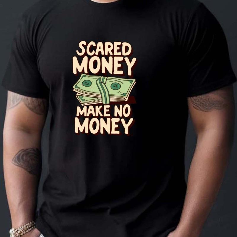 European sizes Scared Money Print T Shirt, Tees For Men, Casual Short Sleeve T-shirt For Summer 4XL чорний
European sizes Scared Money Print T Shirt, Tees For Men, Casual Short Sleeve T-shirt For Summer 4XL чорний