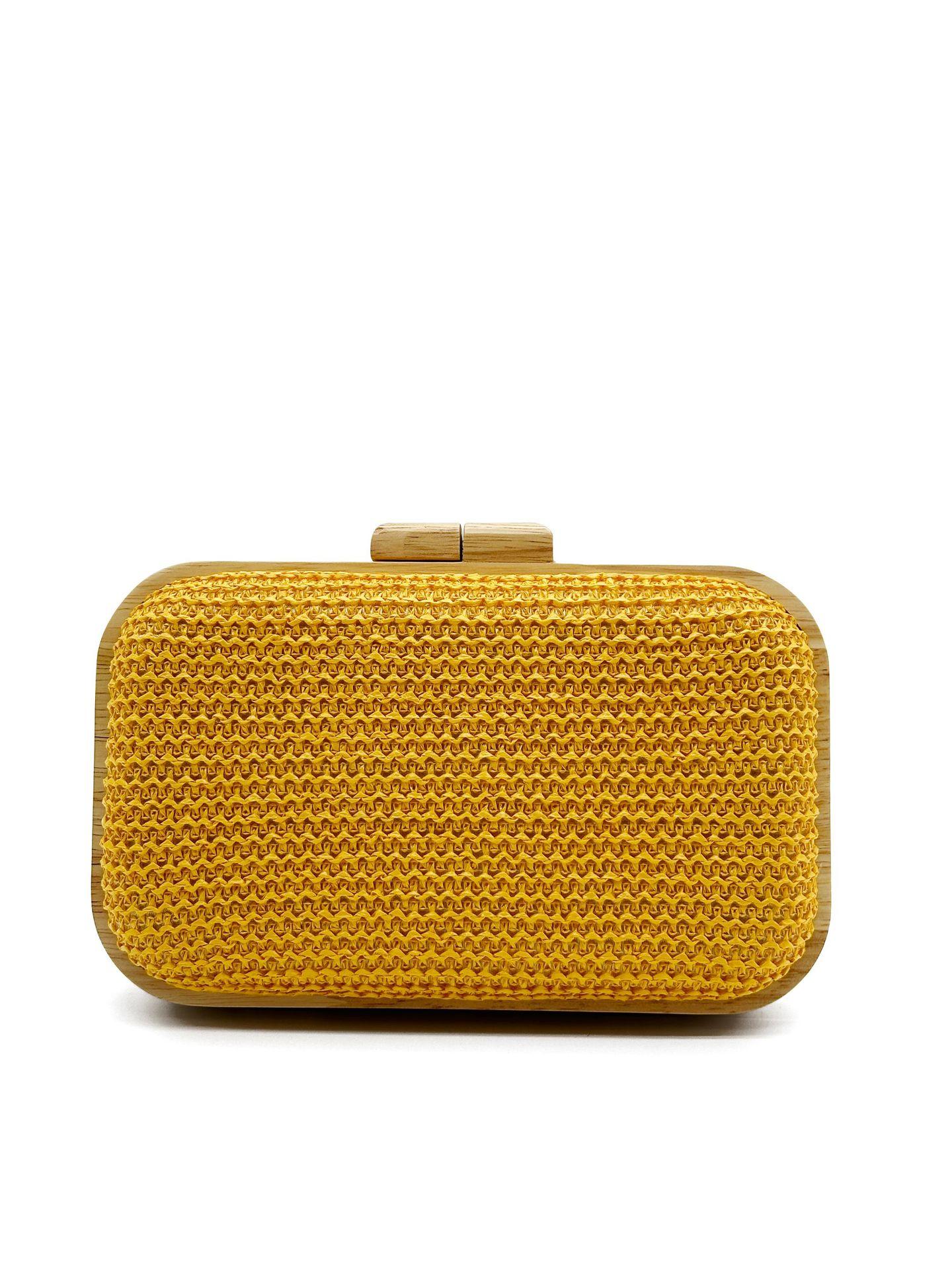 Fashion Straw Clutch Bag for Women Wooden Clip Square Party Purses Casual Weave Summer Beach Bag Candy Color Evening Bags 2025
Fashion Straw Clutch Bag for Women Wooden Clip Square Party Purses Casual Weave Summer Beach Bag Candy Color Evening Bags 2025
