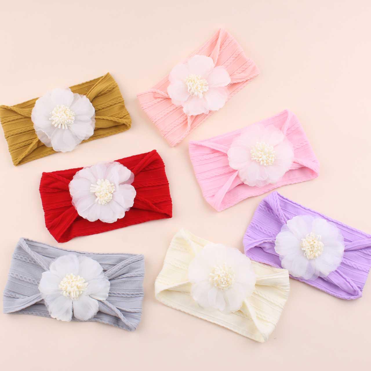European & American Children s Jacquard Nylon Mesh Flower Elastic Headband Off-White
European & American Children s Jacquard Nylon Mesh Flower Elastic Headband Off-White
