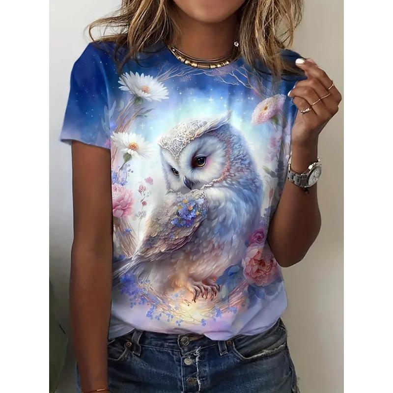 Летний топ с круглым вырезом и принтом 3D птицы павлина, модные повседневные женские футболки с короткими рукавами S
Летний топ с круглым вырезом и принтом 3D птицы павлина, модные повседневные женские футболки с короткими рукавами S