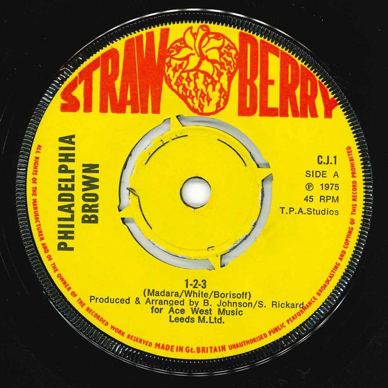 7inch Record PHILADELPHIA BROWN 123 CJ1 Strawberry 1975 UK Rock Used
7inch Record PHILADELPHIA BROWN 123 CJ1 Strawberry 1975 UK Rock Used