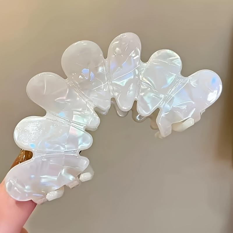1pc Elegant French-Style Petal Hair Clip for Women - Chic Shark-Shaped Acrylic Backcombed Hairpin Perfect for Hair Accessory Elegant Hairpin білий
1pc Elegant French-Style Petal Hair Clip for Women - Chic Shark-Shaped Acrylic Backcombed Hairpin Perfect for Hair Accessory Elegant Hairpin білий