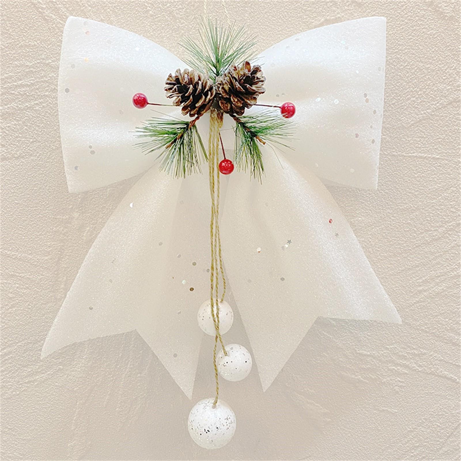 Christmas Ribbon Bow Xmas Tree Hanging Decoration Supplies Sparkling Glitter Bow Hanging Pendant Party Ornaments 9.8 X 11.8in 25x30cm білий
Christmas Ribbon Bow Xmas Tree Hanging Decoration Supplies Sparkling Glitter Bow Hanging Pendant Party Ornaments 9.8 X 11.8in 25x30cm білий