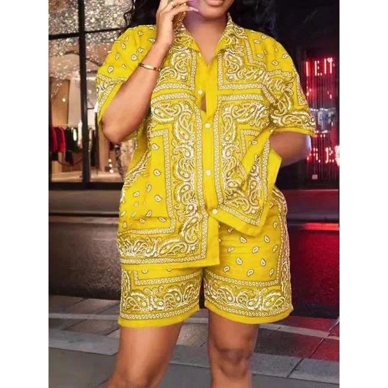 Printed Shirt Shorts Two-Piece Set Women Print Shirts Shorts Two-piece Set Women Light blue XL
Printed Shirt Shorts Two-Piece Set Women Print Shirts Shorts Two-piece Set Women Light blue XL