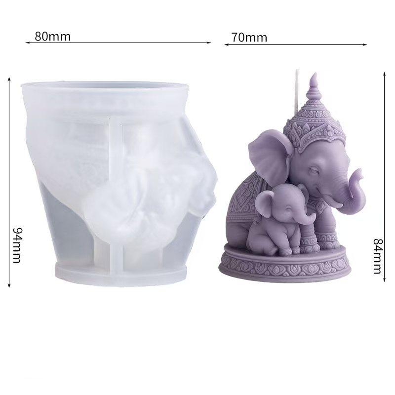 Thai Mother and Child Elephant Scented Candle Silicone Mold DIY Handmade Southeast Asian Style Ornament Silicone Mold Home Decor
Thai Mother and Child Elephant Scented Candle Silicone Mold DIY Handmade Southeast Asian Style Ornament Silicone Mold Home Decor