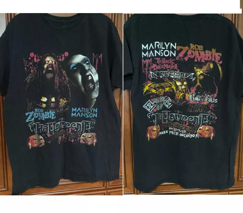 Rob Zombie Marilyn Manson Hallowee_nie Roast Концертная футболка 2 стороны 2XL
Rob Zombie Marilyn Manson Hallowee_nie Roast Концертная футболка 2 стороны 2XL