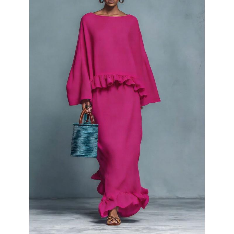 2026 Women s European & American Long Sleeve Solid Color Casual Fashion Skirt Suit S
2026 Women s European & American Long Sleeve Solid Color Casual Fashion Skirt Suit S