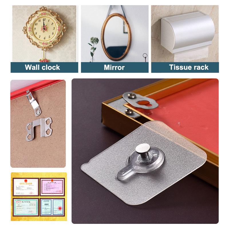 Adhesive Wall Screw Sticker Mounted Wall Hooks For Photo Frame Holder Rack Wall Picture Hanger Hanging Nail Painting Hanger Hook
Adhesive Wall Screw Sticker Mounted Wall Hooks For Photo Frame Holder Rack Wall Picture Hanger Hanging Nail Painting Hanger Hook