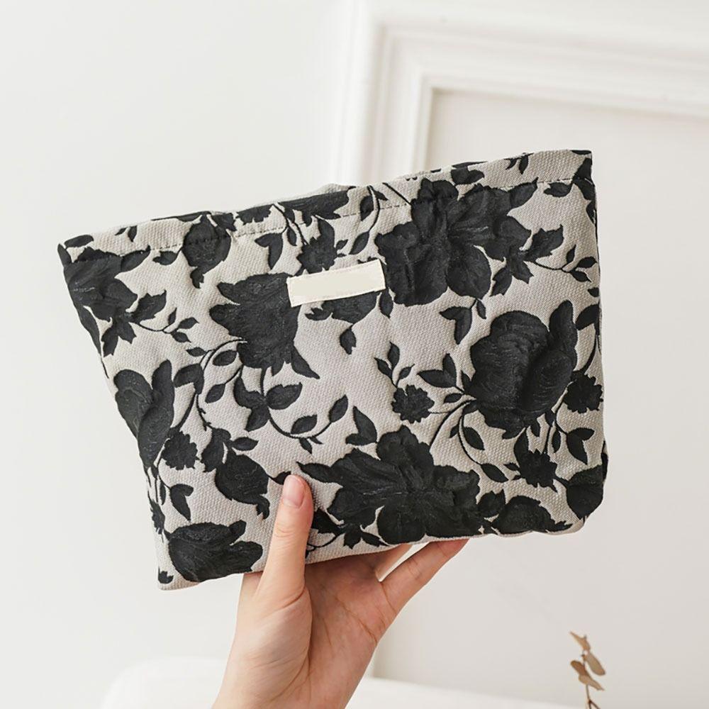 Black Flowers Makeup Bag Large Capacity Cosmetic Bag Fashion Travel Storage Bag Woman
Black Flowers Makeup Bag Large Capacity Cosmetic Bag Fashion Travel Storage Bag Woman