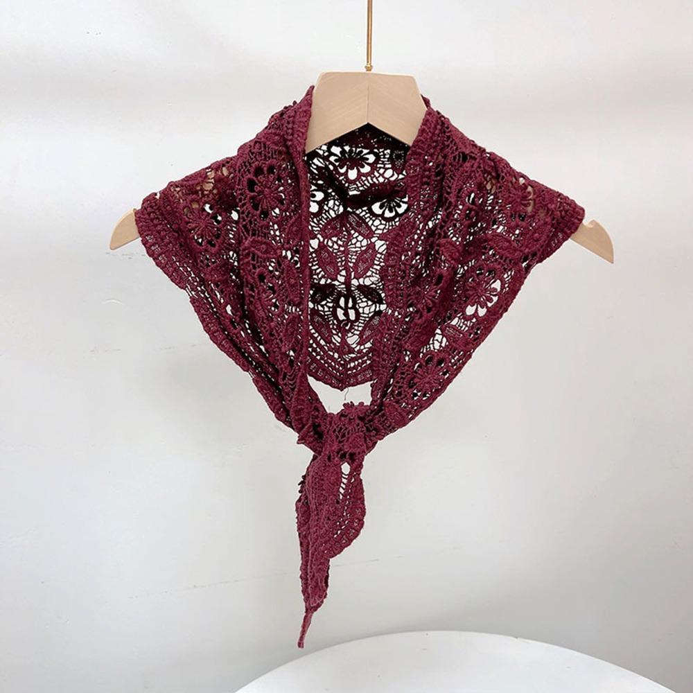 Lightweight Triangle Scarf Breathable Beach Bandana Fashion Knitted Scarf Summer Spring вина червоного кольору
Lightweight Triangle Scarf Breathable Beach Bandana Fashion Knitted Scarf Summer Spring вина червоного кольору