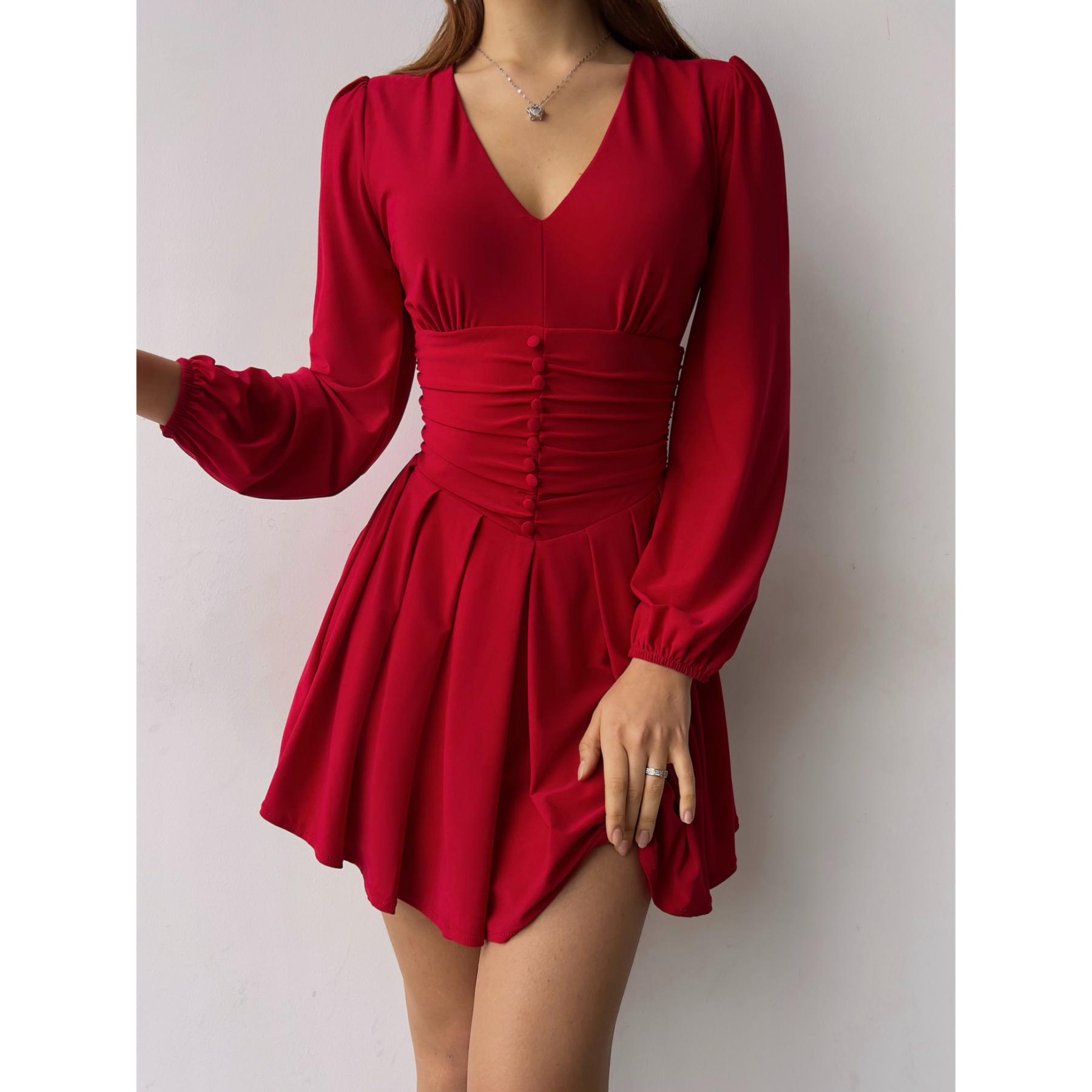 Женское платье Dahlia с V-образным вырезом
Женское платье Dahlia с V-образным вырезом