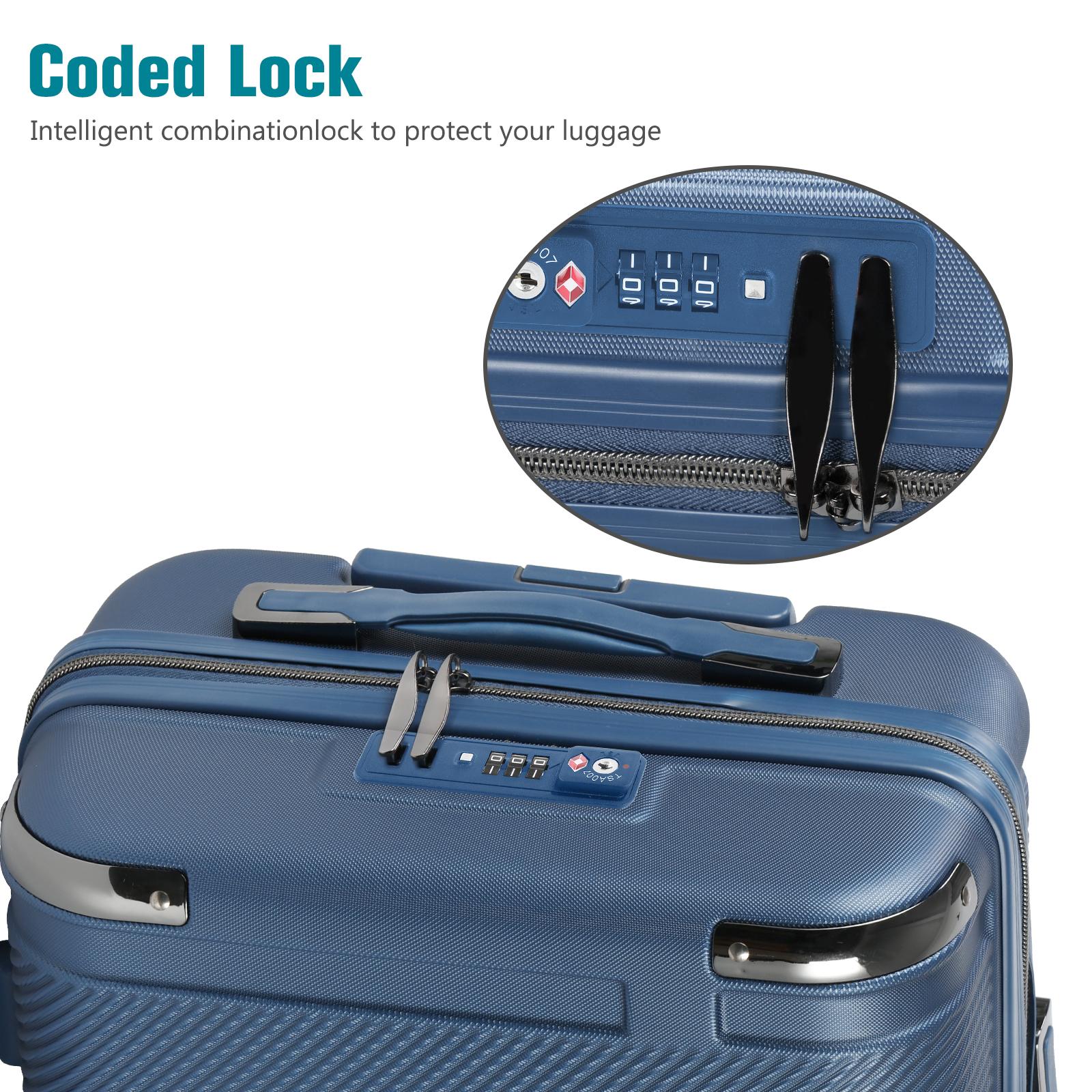 3-Piece PP Hardshell Suitcase Set 20/24/28in - Lightweight Luggage w/360° Spinner Wheels & TSA Lock, Durable Carry-On
3-Piece PP Hardshell Suitcase Set 20/24/28in - Lightweight Luggage w/360° Spinner Wheels & TSA Lock, Durable Carry-On