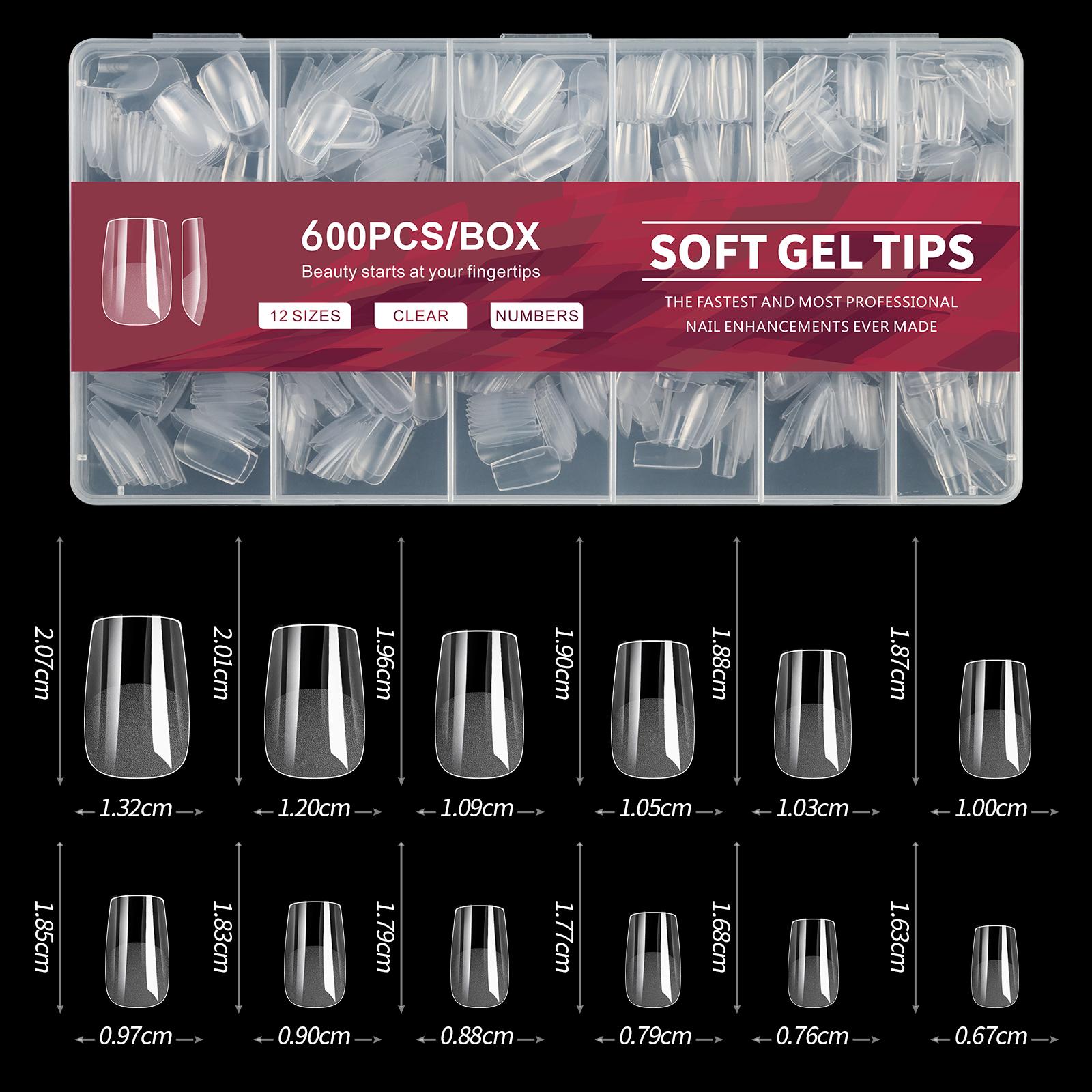 600Pcs Full Cover Press On Nail Tips Stiletto Almond Square Coffin French False Fake Soak Off Gel Nail Extension Tips Capsule
600Pcs Full Cover Press On Nail Tips Stiletto Almond Square Coffin French False Fake Soak Off Gel Nail Extension Tips Capsule