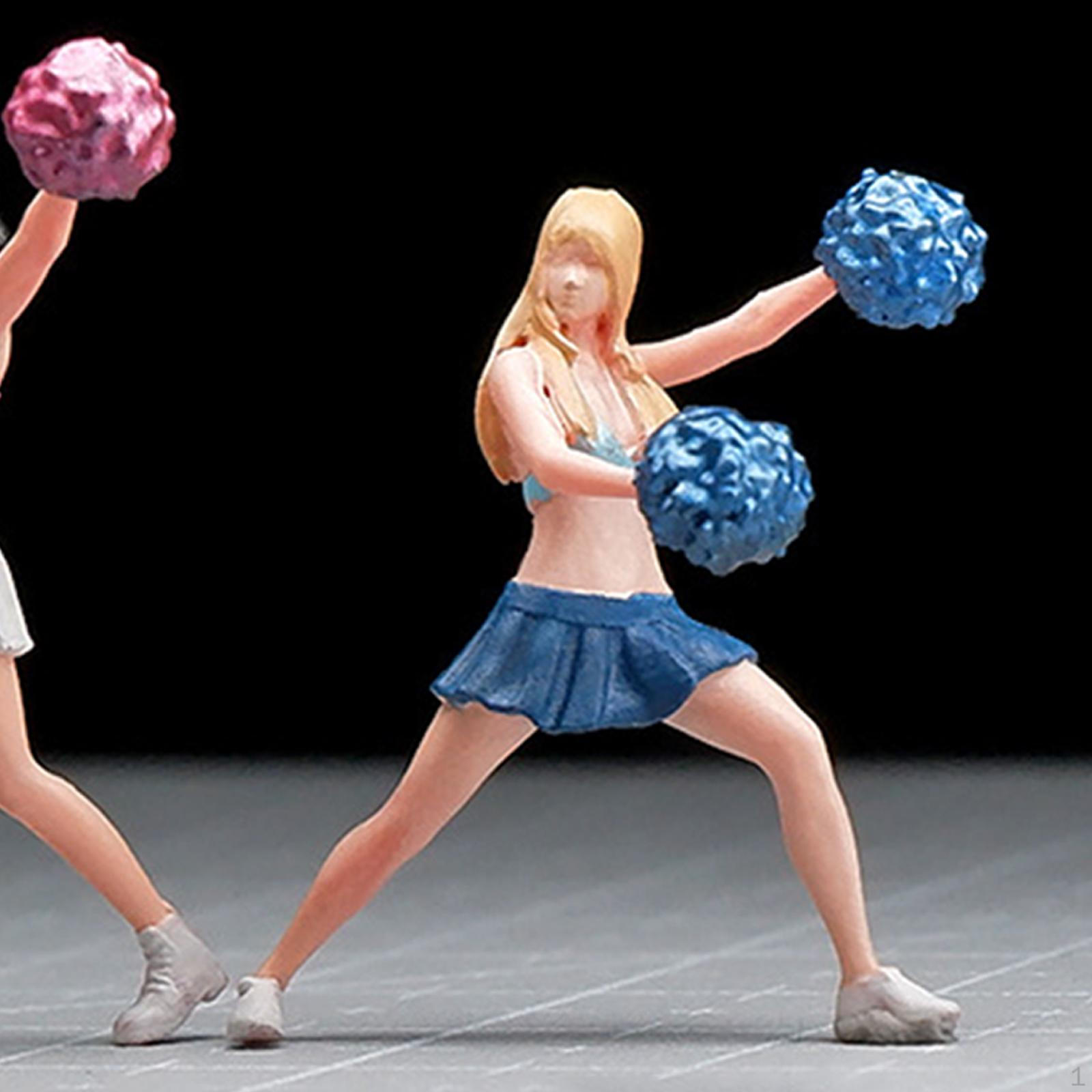 1/64 модель болельщика, миниатюрная модель танцующей девушки, реквизит для фотографии из смолы, персонаж женщины loose hair