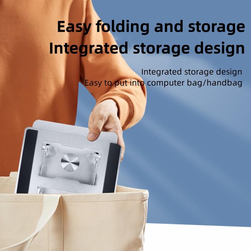 D092 Aluminum Alloy Foldable Laptop Bracket Heat Dissipation Rotatable Notebook Desktop Stand Grey
D092 Aluminum Alloy Foldable Laptop Bracket Heat Dissipation Rotatable Notebook Desktop Stand Grey