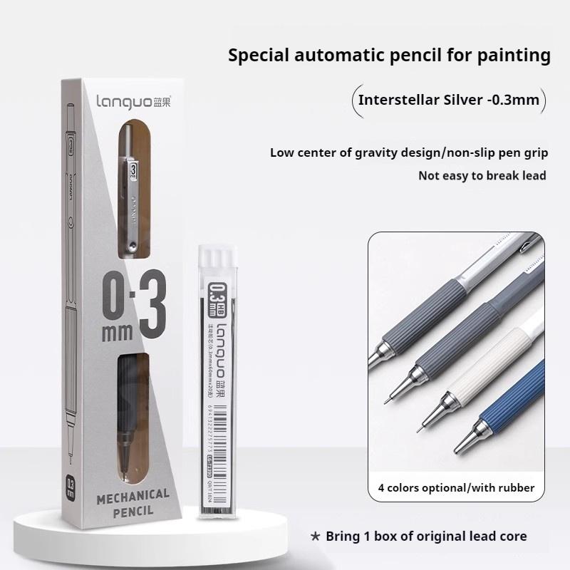 Low Center of Gravity Mechanical Pencil with Lead Rods Set Languo 0.3/0.5/0.7mm Automatic Pencil Art Sketch Painting Writing
Low Center of Gravity Mechanical Pencil with Lead Rods Set Languo 0.3/0.5/0.7mm Automatic Pencil Art Sketch Painting Writing