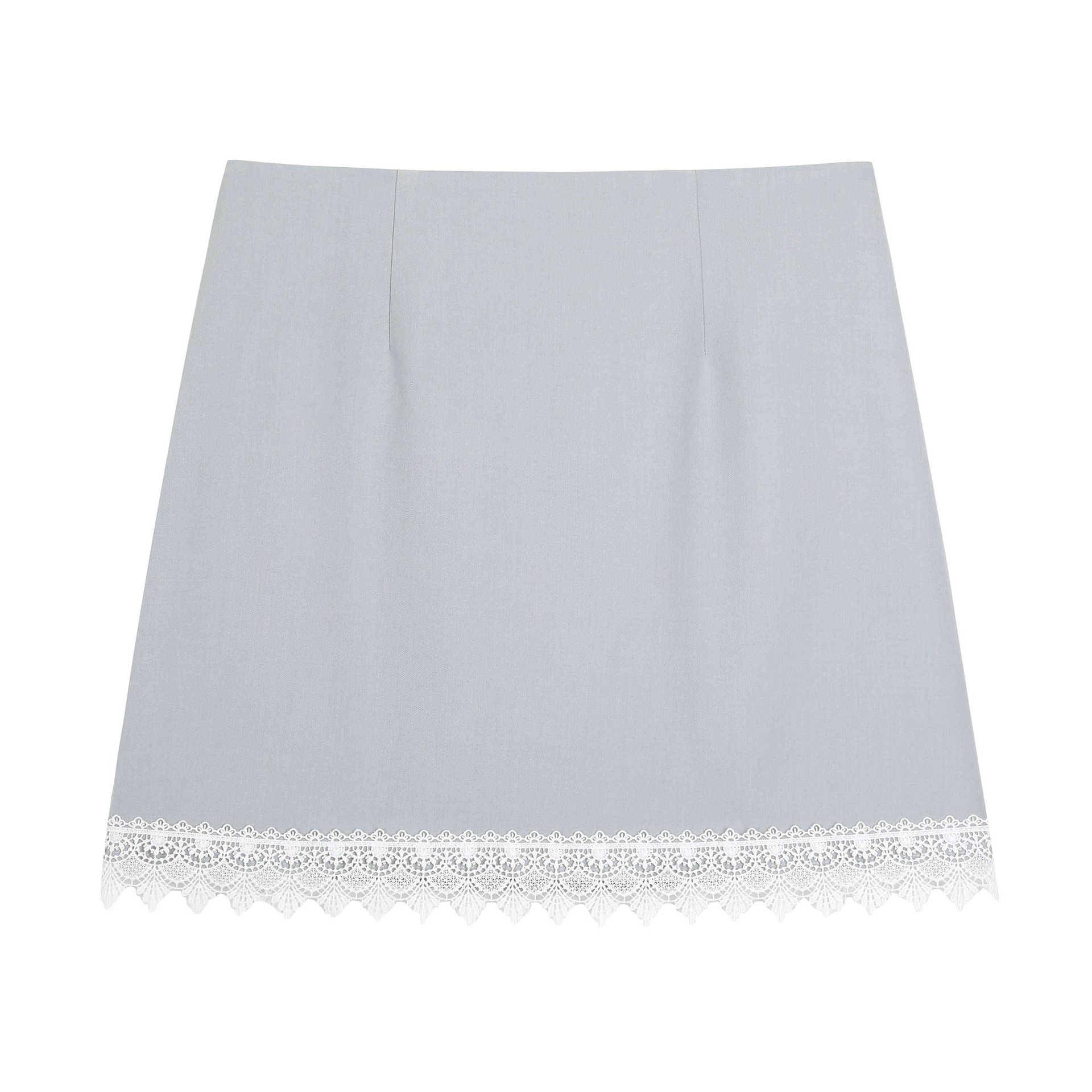 Korean Style Plus Size High-Waisted Lace Trim A-Line Skirt, Color Block Patchwork 63952 1XL (Recommended for 60-70 kg) серый/синий
Korean Style Plus Size High-Waisted Lace Trim A-Line Skirt, Color Block Patchwork 63952 1XL (Recommended for 60-70 kg) серый/синий