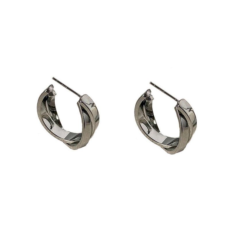 Autumn and Winter Fashionable Simple Niche Earrings срібний
Autumn and Winter Fashionable Simple Niche Earrings срібний