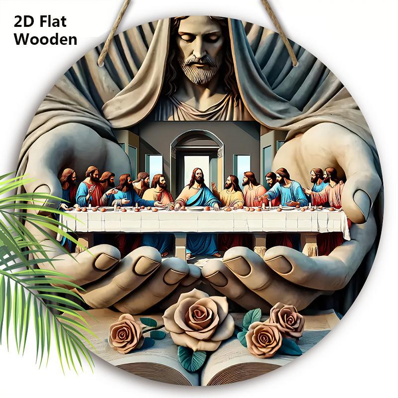 Классическая деревянная табличка на тему «Тайной вечери» - Декоративная доска - Многофункциональная художественная табличка для гостиной, дома серый
Классическая деревянная табличка на тему «Тайной вечери» - Декоративная доска - Многофункциональная художественная табличка для гостиной, дома серый