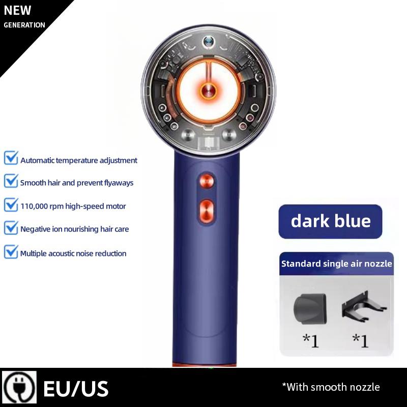 Мощный фен без листьев 220 В, быстросохнущий бытовой фен с отрицательными ионами, аксессуары для фена с отрицательными ионами EU