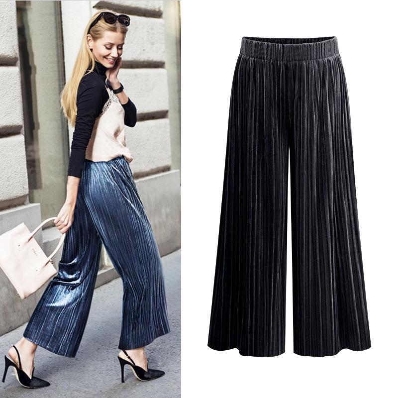 High Waist Wide Leg Pants Women s Nine-point Pants Casual Women s Pants Loose Pants M чорний
High Waist Wide Leg Pants Women s Nine-point Pants Casual Women s Pants Loose Pants M чорний