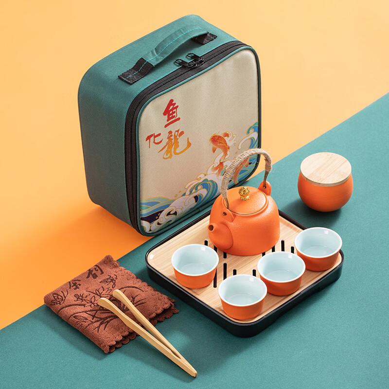 Portable Coarse Pottery Gongfu Travel Tea Set
Portable Coarse Pottery Gongfu Travel Tea Set
