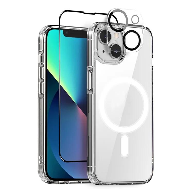 Чехол для телефона NORTHJO для iPhone 13 из ПК+ТПУ с пленкой из закаленного стекла + крышка объектива камеры, совместим с MagSafe
Чехол для телефона NORTHJO для iPhone 13 из ПК+ТПУ с пленкой из закаленного стекла + крышка объектива камеры, совместим с MagSafe