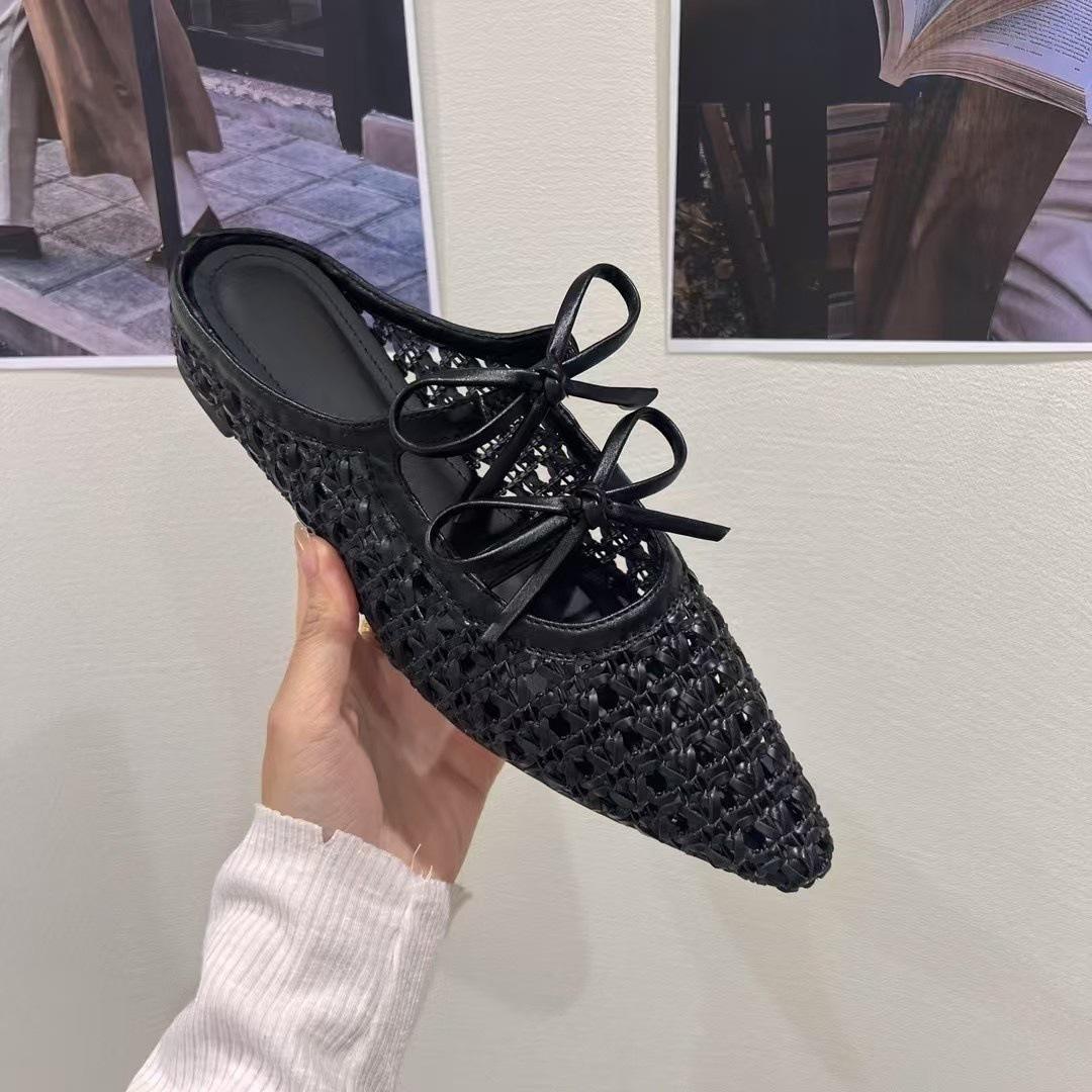 inner height increase woven bag head half slippers women wear versatile bow hollow seaside cool slippers women 42 чёрный
inner height increase woven bag head half slippers women wear versatile bow hollow seaside cool slippers women 42 чёрный