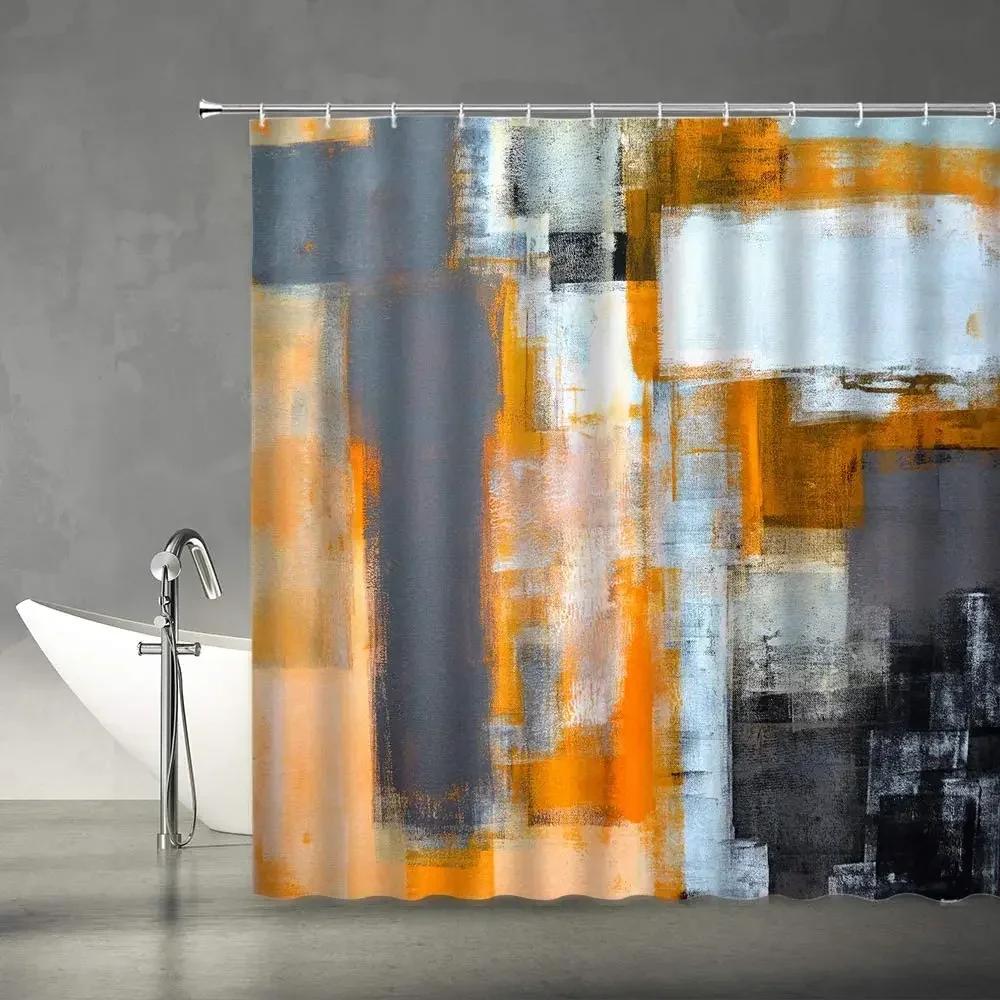 Gray And Yellow Shower Curtain Abstract Art Grunge Style Brushstrokes Oil Painting Design Modern Fabric Bathroom Decor Set W60H190(CM)-1 Pcs
Gray And Yellow Shower Curtain Abstract Art Grunge Style Brushstrokes Oil Painting Design Modern Fabric Bathroom Decor Set W60H190(CM)-1 Pcs