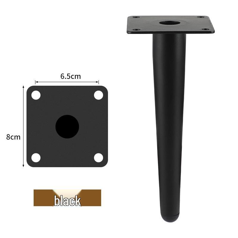 Minimalist Light Luxury Metal Furniture Sofa & Bathroom Cabinet Legs: Straight and Angled Cone Legs in Black with Gold for TV and Coffee Tables 10 cm
Minimalist Light Luxury Metal Furniture Sofa & Bathroom Cabinet Legs: Straight and Angled Cone Legs in Black with Gold for TV and Coffee Tables 10 cm