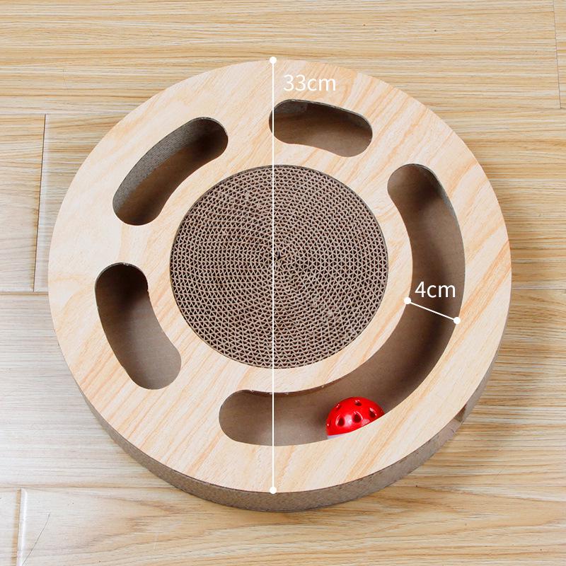 Многофункциональная игрушка для кошек: Большая точилка для когтей, колокольчик в форме шара, доска для царапания и поворотный стол
Многофункциональная игрушка для кошек: Большая точилка для когтей, колокольчик в форме шара, доска для царапания и поворотный стол