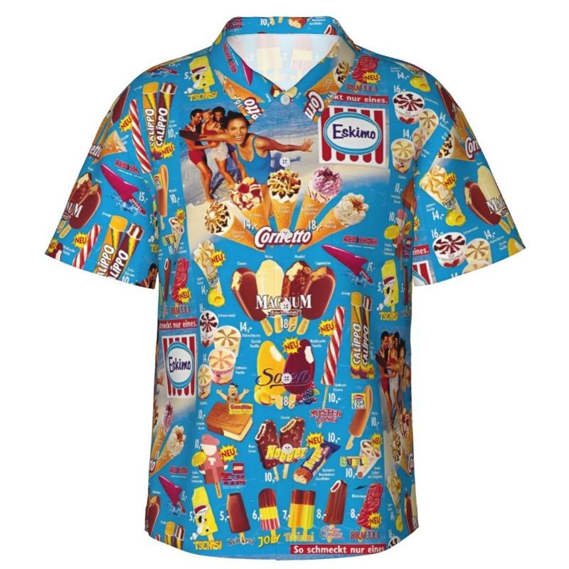 Men s Vintage Ice Cream Hawaiian Shirt, Beach Wear, Summer Vacation, Retro, Menu, Poster, Button Down Shirts 2XL
Men s Vintage Ice Cream Hawaiian Shirt, Beach Wear, Summer Vacation, Retro, Menu, Poster, Button Down Shirts 2XL