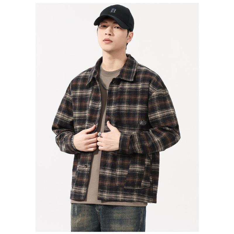 Men s Plaid Flannel Shirt Jacket Casual Loose Long Sleeve Buttons Shacket Pockets for Daily Wear S зелёный
Men s Plaid Flannel Shirt Jacket Casual Loose Long Sleeve Buttons Shacket Pockets for Daily Wear S зелёный