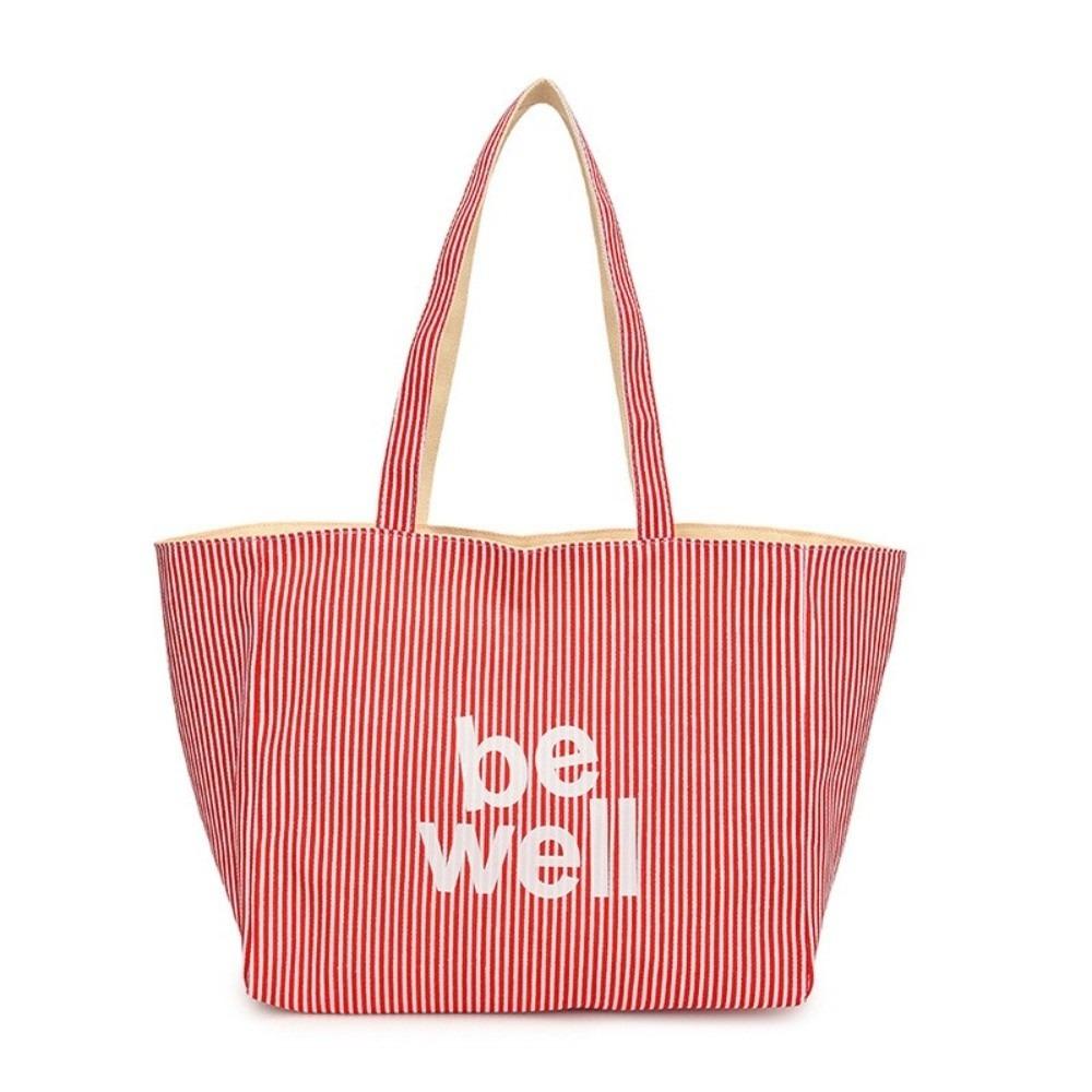 Two-sided Design Large Capacity Handbag Colorful Canvas Handbag Stripe Shoulder Bag Daily Use червоний
Two-sided Design Large Capacity Handbag Colorful Canvas Handbag Stripe Shoulder Bag Daily Use червоний