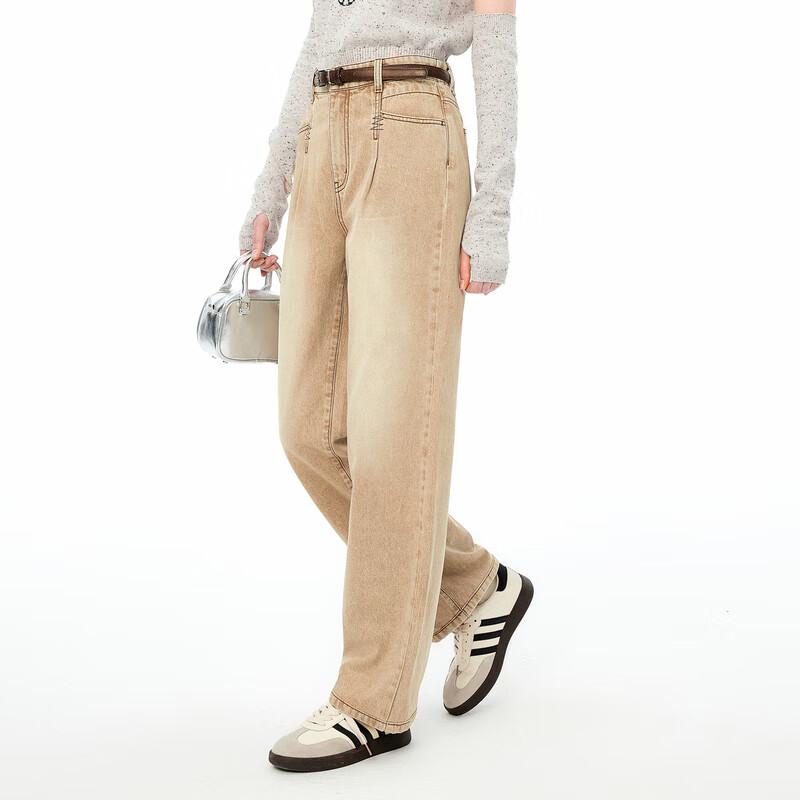 Ledong High-Waist Pleated Denim Wide-Leg Pants S
Ledong High-Waist Pleated Denim Wide-Leg Pants S