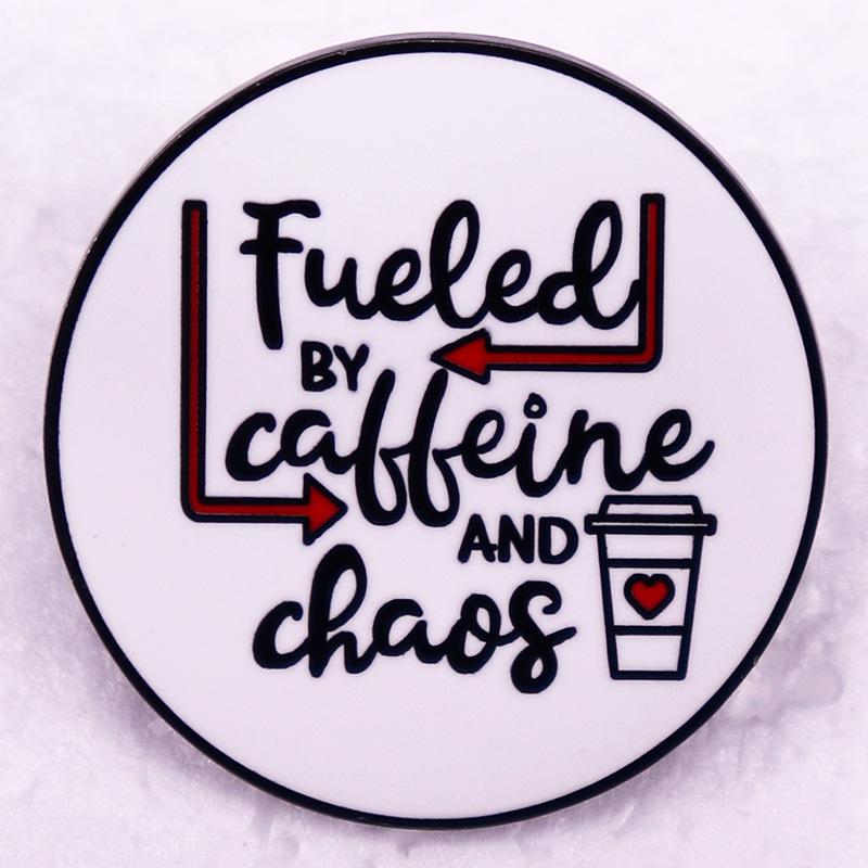 Coffee & Chaos Brooch Badge Accessory
Coffee & Chaos Brooch Badge Accessory
