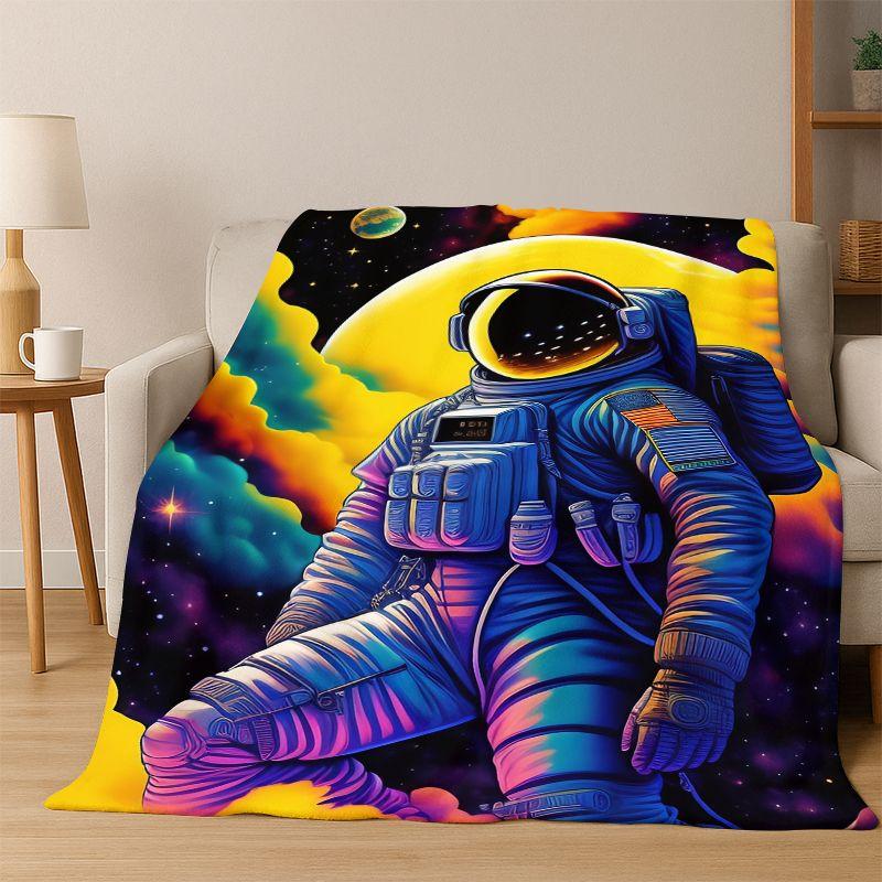 Cartoon Astronaut Universe Spaceman Outer Space Flannel Blanket Soft Warm Throw Blanket for Bedroom Living Room Bed Travel kids 75x90cm
Cartoon Astronaut Universe Spaceman Outer Space Flannel Blanket Soft Warm Throw Blanket for Bedroom Living Room Bed Travel kids 75x90cm
