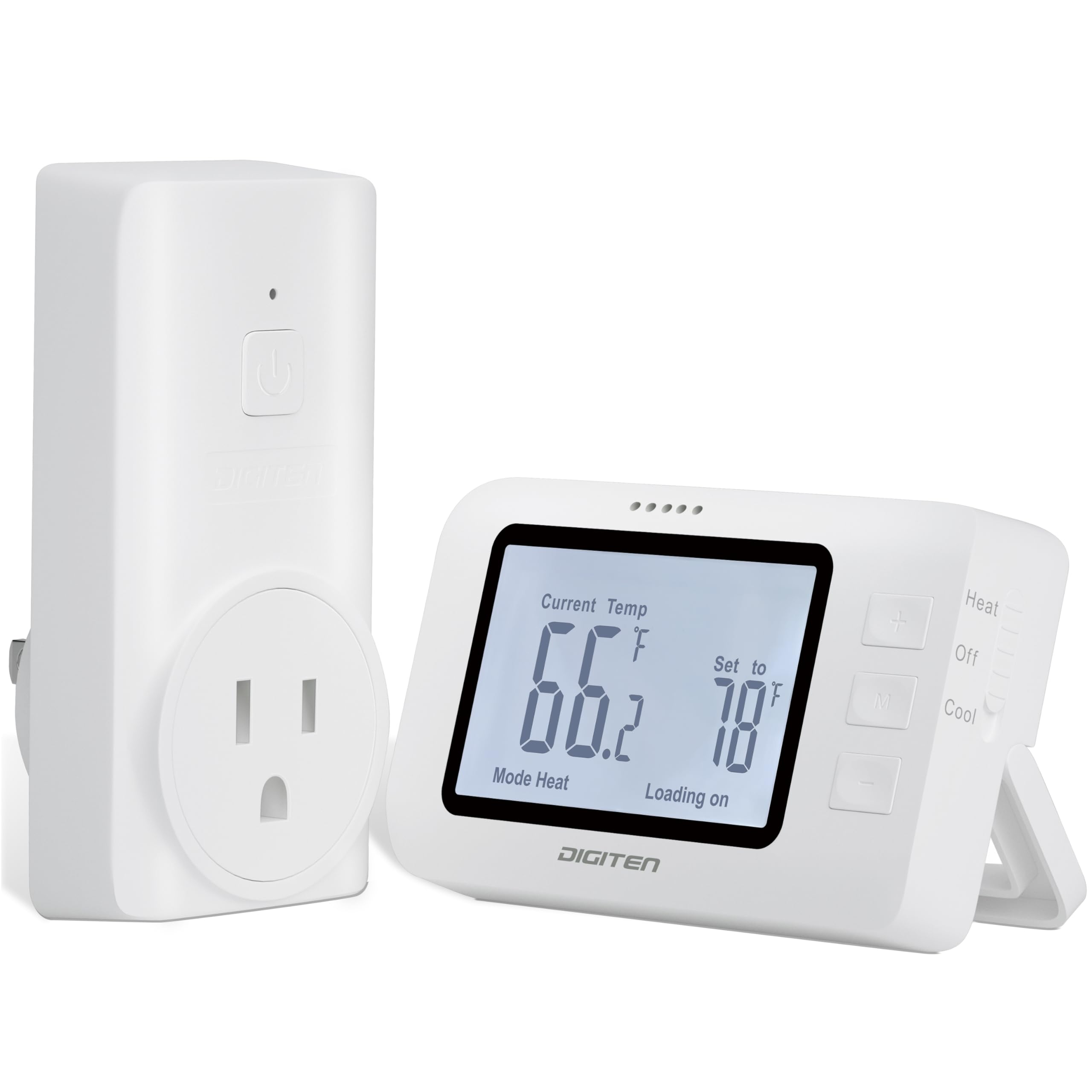 SENSTREE Remote Temperature Controller, Temperature Control Plug, Supports Heating/Cooling Modes, Wireless Thermostat for Window A/C, Fan, Space Heate
SENSTREE Remote Temperature Controller, Temperature Control Plug, Supports Heating/Cooling Modes, Wireless Thermostat for Window A/C, Fan, Space Heate