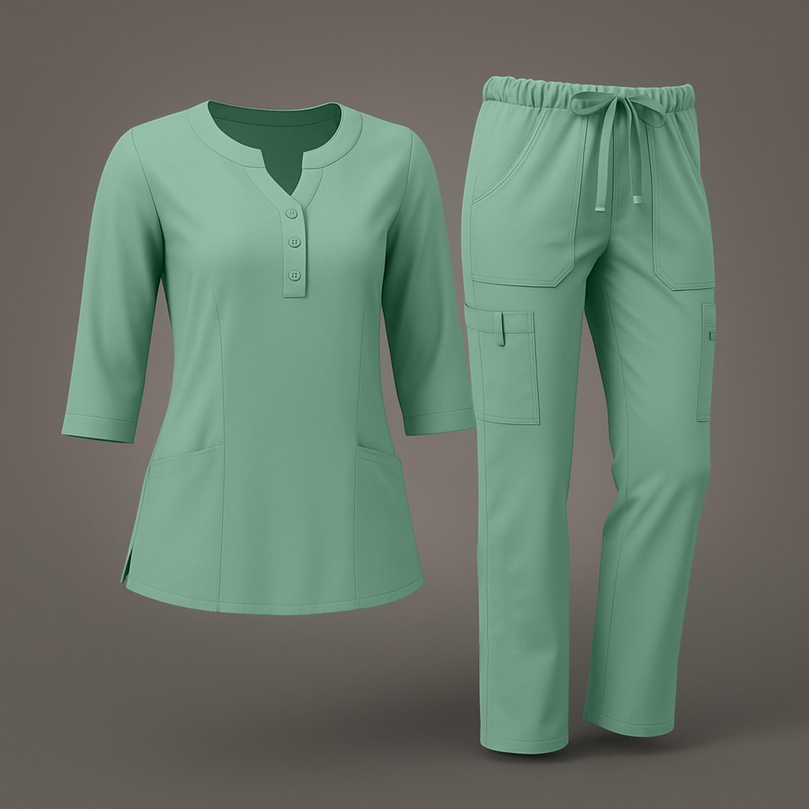 Women s Quick Drying Fabric Solid Color V-neck Pocket Three-quarters Sleeve Pants Set Workwear M
Women s Quick Drying Fabric Solid Color V-neck Pocket Three-quarters Sleeve Pants Set Workwear M