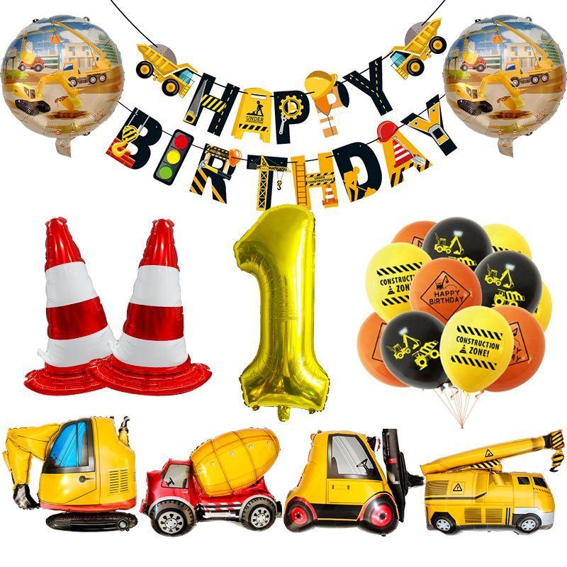 Construction Vehicle-themed Excavator, Crane, Cement Truck, Forklift, Children s Birthday Party Decoration Set set 1
Construction Vehicle-themed Excavator, Crane, Cement Truck, Forklift, Children s Birthday Party Decoration Set set 1