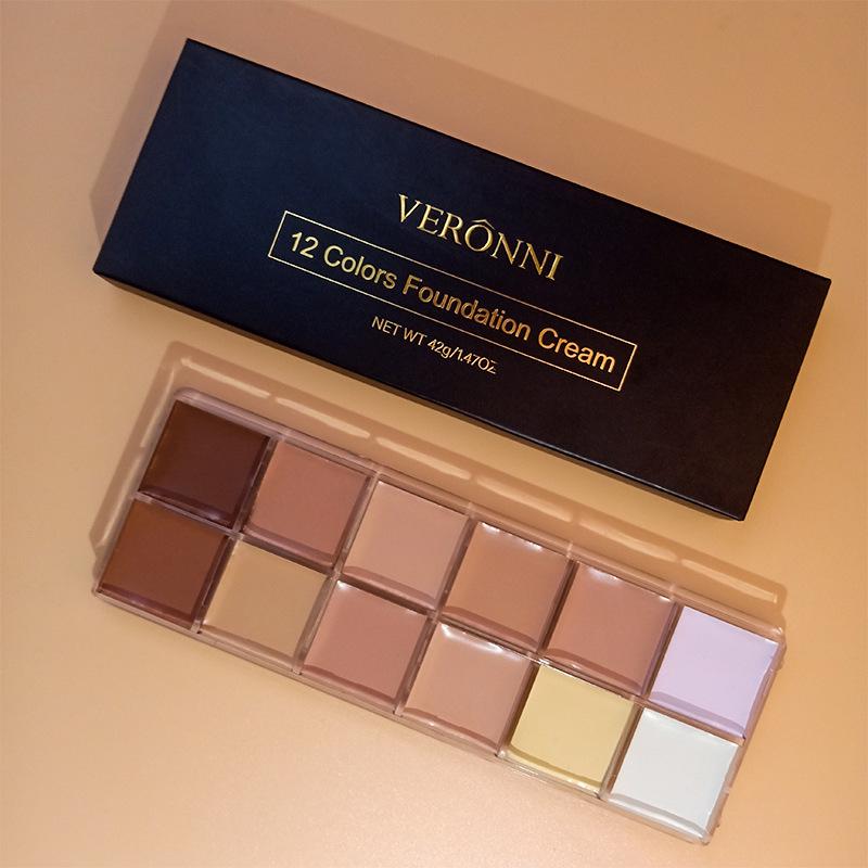 12-Color Concealer Palette: Covers Acne, Dark Circles, Spots & Fine Lines
12-Color Concealer Palette: Covers Acne, Dark Circles, Spots & Fine Lines