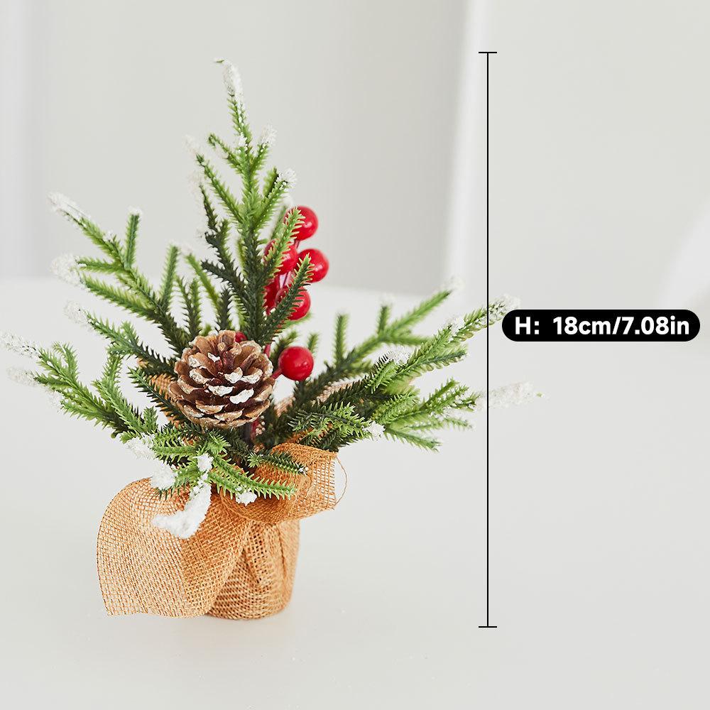 20cm Flocked Snow Mini Christmas Tree Ornament for Desktop Holiday Decor
20cm Flocked Snow Mini Christmas Tree Ornament for Desktop Holiday Decor