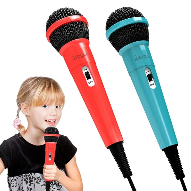 Set of 2 for Switch microphone karaoke microphone wired microphone USB2.0 For Nintendo Switch Easy connection 3.5mm gaming microphone 3m cable
Set of 2 for Switch microphone karaoke microphone wired microphone USB2.0 For Nintendo Switch Easy connection 3.5mm gaming microphone 3m cable
