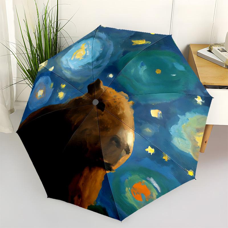 1pc Capybara Starry Night Automatic Open/Close Folding Umbrella - Compact 8-Rib Design, Daily Use, Perfect Gift for Friends & Family yy260327060
1pc Capybara Starry Night Automatic Open/Close Folding Umbrella - Compact 8-Rib Design, Daily Use, Perfect Gift for Friends & Family yy260327060