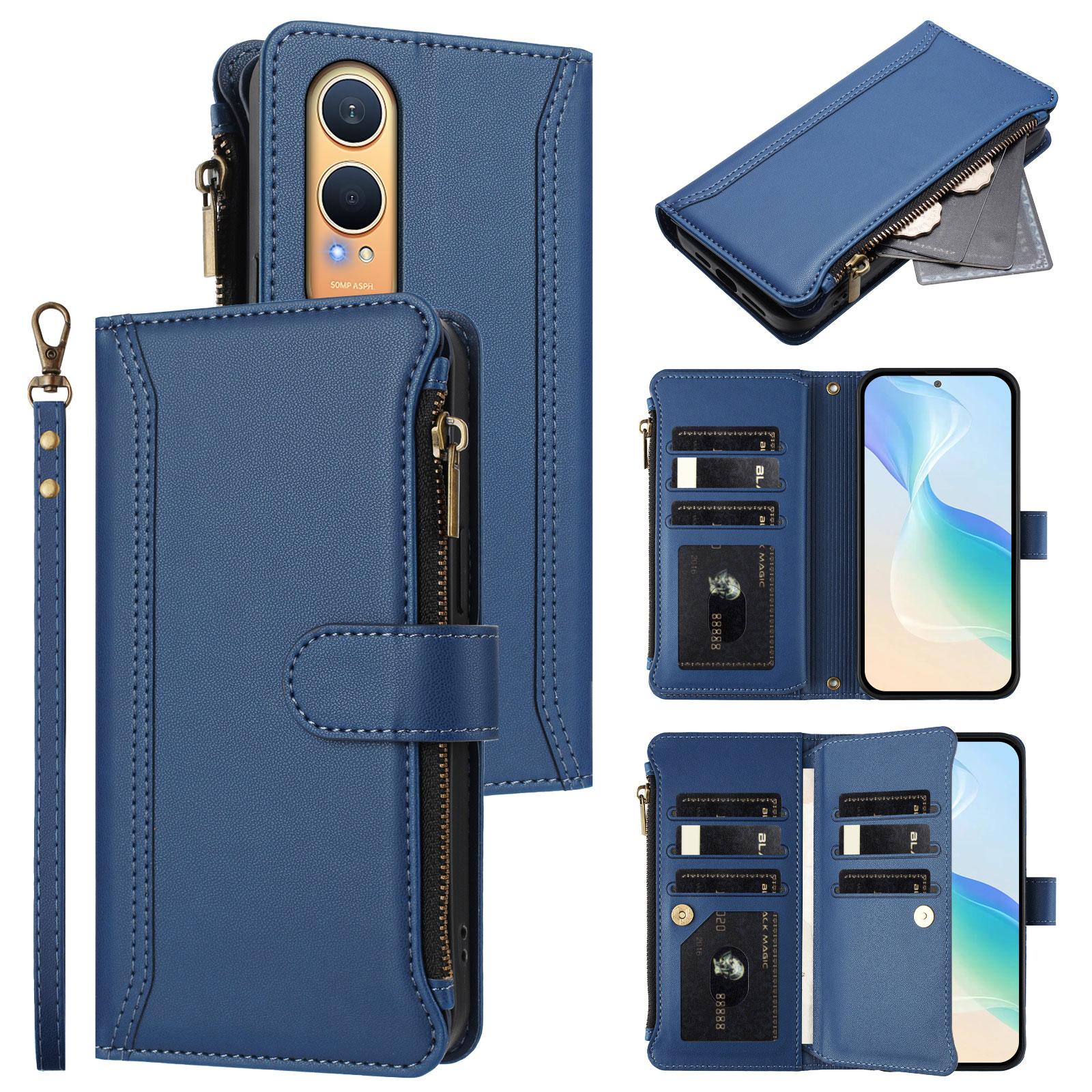 For Oppo K12x 5G (China)/OnePlus Nord CE4 Lite 5G Leather Case 9 Card Slots Zipper Wallet Stand Phone Cover with Wrist Strap Purple
For Oppo K12x 5G (China)/OnePlus Nord CE4 Lite 5G Leather Case 9 Card Slots Zipper Wallet Stand Phone Cover with Wrist Strap Purple