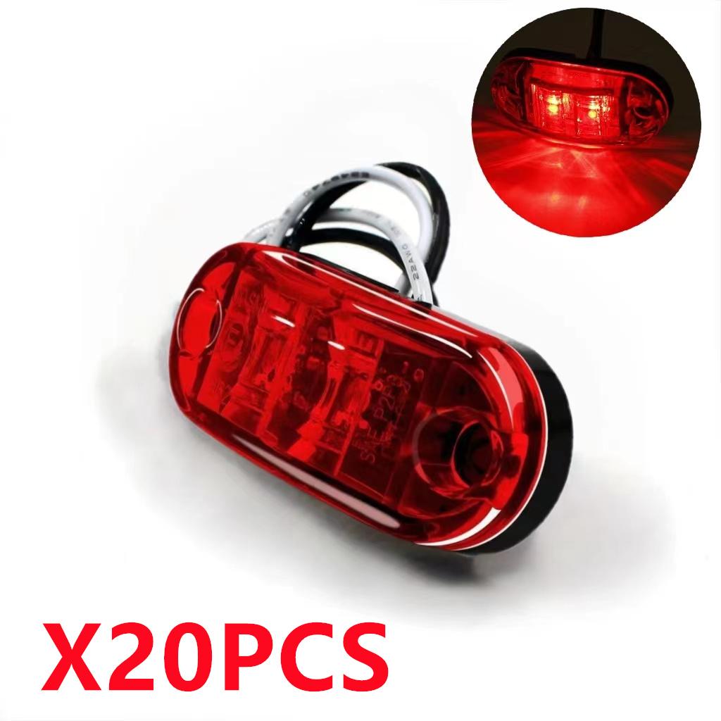 20PCS 12V 24V Truck Light indicators LED Side Marker Lights Car Truck Front Rear Side Lamp Caravan Lorry Clearance Lamp
20PCS 12V 24V Truck Light indicators LED Side Marker Lights Car Truck Front Rear Side Lamp Caravan Lorry Clearance Lamp